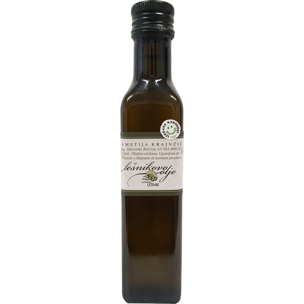 Lešnikovo olje, 250ml